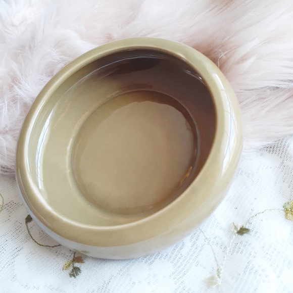 VTG Small Round Shallow Ceramic Trinket Dish Bowl - Picture 8 of 8